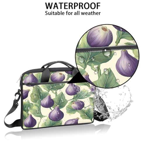 Funda para laptop de 15 pulgadas con diseño de hojas de higo miniatura 3