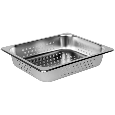 Excellante Half Size 2-Inch Deep Perforated 24 Gauge Steam Pans Cover