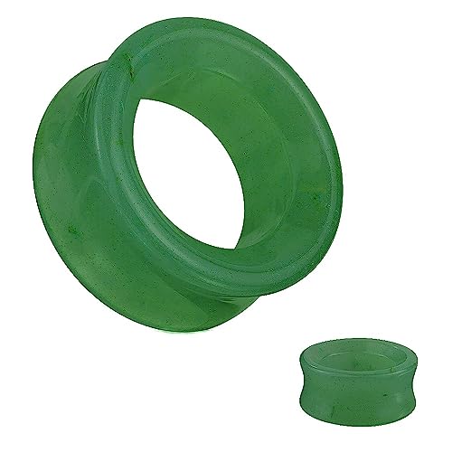 Ear Gauges SoScene Center Hole Jade Organic Stone Ear Plugs Sold in Pairs4