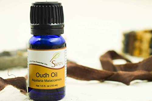 SVATV OUDH/Agarwood olejek eteryczny klasy terapeutycznej olejki aromaterapeutyczne olejek zapachowy do dyfuzora jogi masaż i DIY higiena osobista 10 ml