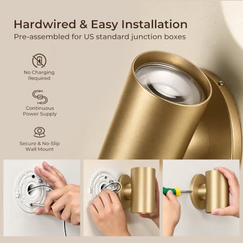 Image of Tubicen LED Wall Mounted Sconce,Indoor Modern Dimmable Hardwired Wall Light