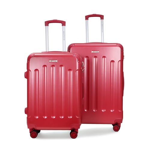 Image of AMERICAN TRAVELLER Rockstar Polycarbonate Trolley Bag | Set of 2 | Lightweight Durable Hard Shell | TSA Type Lock | Anti-Theft Zip | 360 Disc Spinner Wheels | Telescopic Handle.