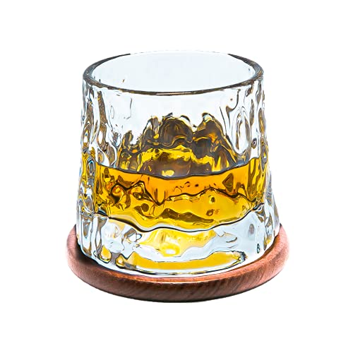 Top spinning whiskey glasses with coasters for 2022 Chuumon Reviews