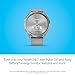 Garmin vivomove 3, Hybrid Smartwatch with Real Watch Hands and Hidden Touchscreen Display, Silver with Gray Case and Band