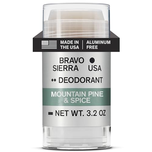 Image of Bravo Sierra Aluminum-Free Mens Deodorant - Antiperspirant for Men, 1-Pack | Natural Ingredients for Long Lasting All-Day Odor & Sweat Protection - Tonka Bean & Lemon - Vegan, Paraben & Cruelty-Free