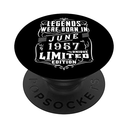Cumpleaños Junio 1957 Edición Limitada Regalo Legend June PopSockets PopGrip Intercambiable
