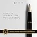 Cross Townsend Refillable Rollerball Pen Presented in a Luxury Gift Box - Medium Point, Black Ink, Black & Gold