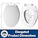 BEMIS 1900 Commercial Heavy Duty Closed Front Toilet Seat with Cover, Industrial Slow Close Seat, Made in USA, Elongated, White