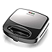 BLACK+DECKER WM2000SD 3-in-1 Morning Meal Station Waffle, Grill, or Sandwich Maker, Compact Design, Black/Silver (Renewed)