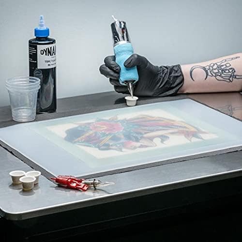 A Pound Of Flesh Practice Tattoo Skin Silicone Fake Skin for Practice or Display Professional Quality, Tattooing Pads, 11 x 17 inch, 3mm in thick, Clear