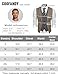 Coofandy Mens Formal Fashion Layered Vest Waistcoat Dress Vest,Brown,Small