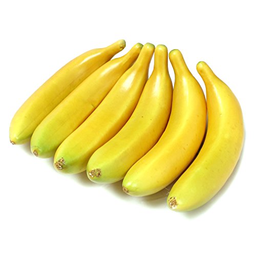 ALEKO 6AFBAN Decorative Realistic Artificial Fruits, Bananas, 6 Piece