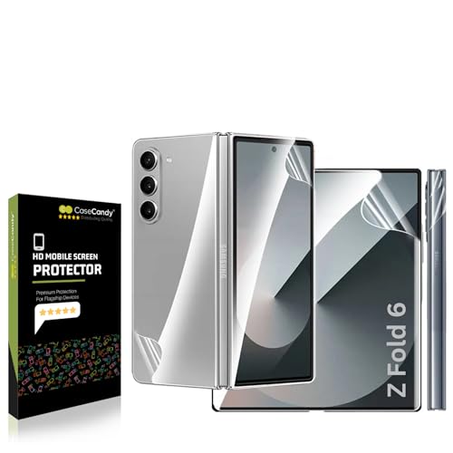 Image of Casecandy - [Set of 4 Screen Protector Guard For Samsung Z Fold 6 | Z Fold 6 Screen Protector (Front + Back + Inside Screen + Hinge Screen Protector) For Samsung Z Fold 6 - HD
