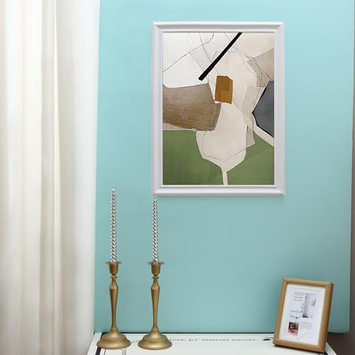 Hungbak Peel und Stick Leichte TPE Stuhl Schiene, Formteil Trim für Home Decoration, Wandschutz (lackierbar weiß, 10m x 3.2cm)