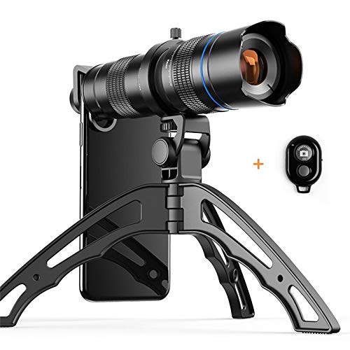 WHEEJE Telescope Optional HD 20X-40X Zoom Mobile Telescope Telephoto Lens Monocular Mobile Lens with Selfie Tripod Compatible with Compatible with Compatible with Compatible with iphone all Smartphone