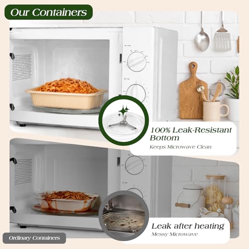 100-Piece Plant-Based Containers