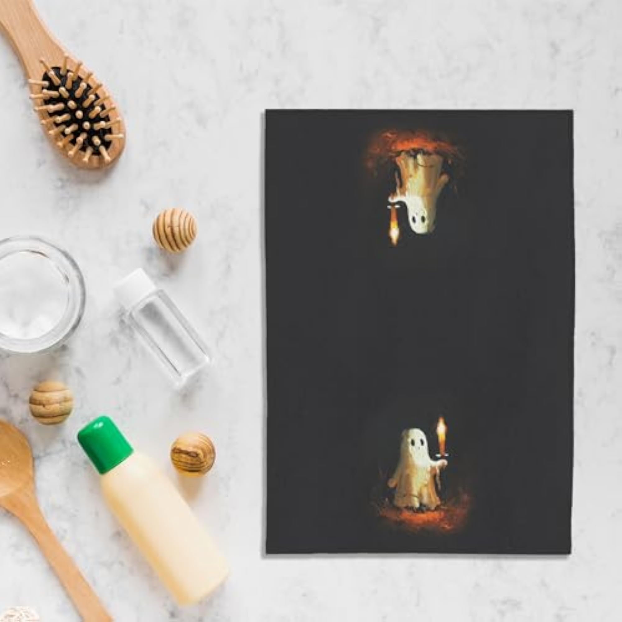 Ghost Decor Halloween Kitchen Towels, Cute Hand Towels