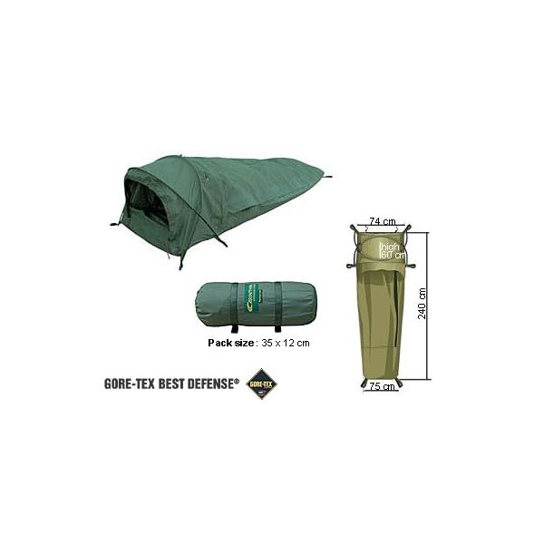 Carinthia Observer Plus Ultra-Leicht Gore-Tex Biwakzelt mit kleinem Packmaß wasserdicht atmungsaktiv, Olive – Bild 3