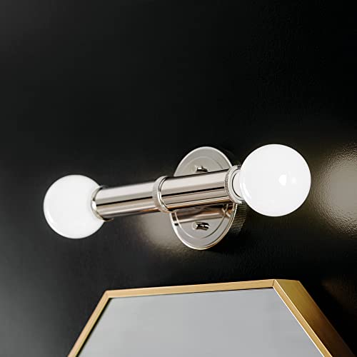 Image of Kichler Torche 9.75 inch 2 Light Wall Sconce in Polished Nickel