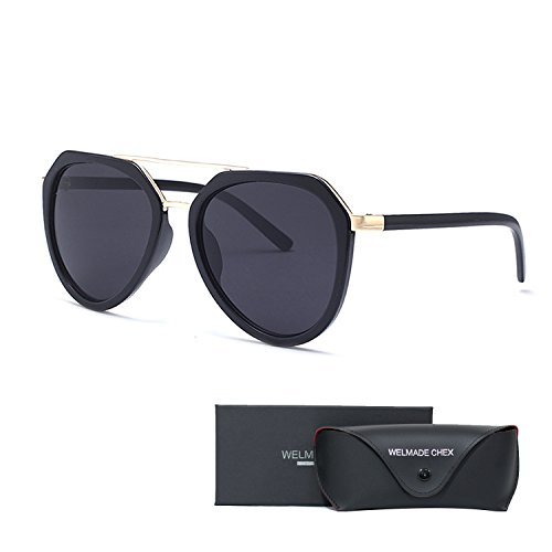 Fashion Aviator Metal and PC Frame Sunglasses pink sunglasses WELMADE CHEX