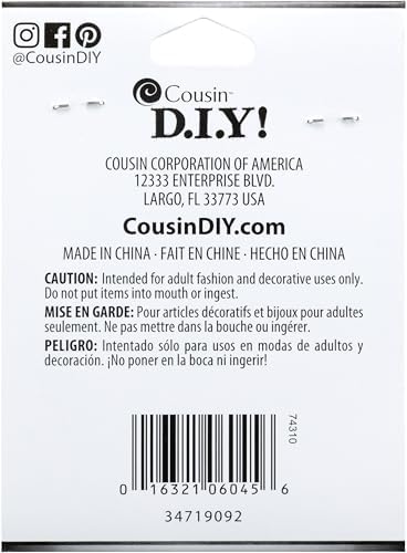 Cousin Jewelry Basics 4/6mm Open/Close Jump Ring, Black, 400-Piece image 5