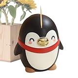 de lujo para palillos de dientes: diseño creativo de pingüino, función semiautomática | Soporte personalizado estilo crema para comedor en casa, exhibición de mesa y uso de accesorios elegantes