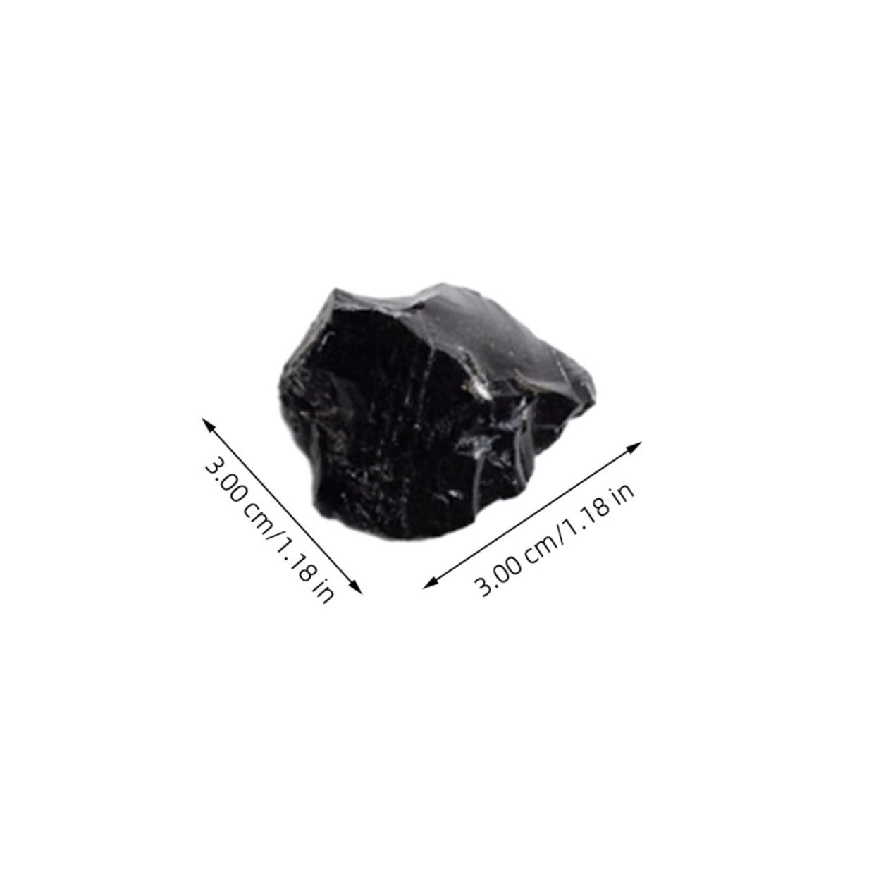 VALICLUD 5 Sätze Obsidian Duftstein Obsidiansteine Obsidian-steindekore Kleine Steindekore Natürlicher Obsidianstein Natürliche Kristalle Natürlicher Kristall Schwarz 5 Stücke * 5