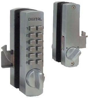 Mechanical Keyless Surface Mount Hook Bolt Sliding Door Lock Finish: Oil Rubbed Bronze