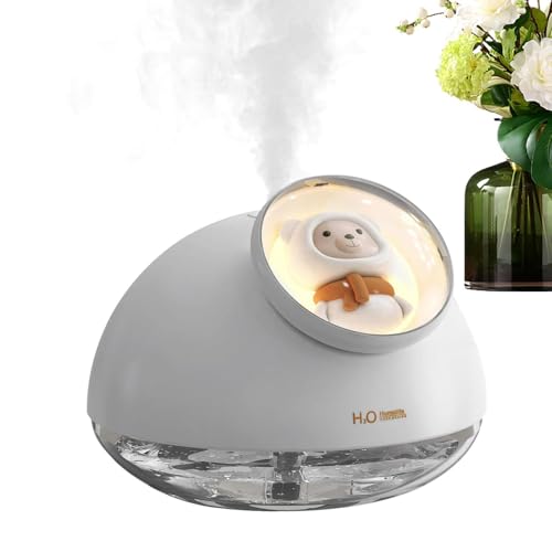 Humidificador de luz colorida, 160 ml, humidificadores de luz colorida, diseño ultra silencioso, humidificadores para el hogar, área de trabajo, dormitorio, sala de estar, estudios de yoga, sala de