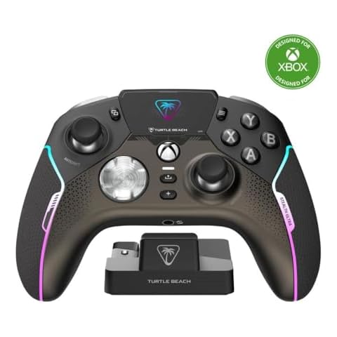 Turtle Beach Stealth Ultra High-Performance Wireless Gaming Controller Licensed for Xbox Series X|S, Xbox One, Windows PC & Android – LED Dashboard, Charge Dock, RGB Lighting, 30-Hr Battery, Bluetooth Cover