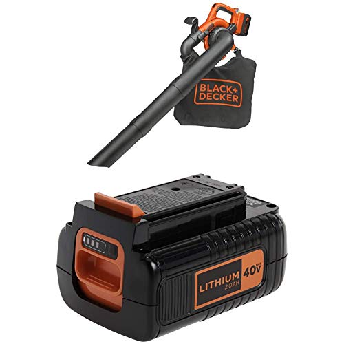 BLACK+DECKER 40V MAX Blower/Vacuum with Extra Battery