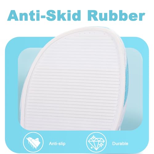 Image of Women's House Slippers Open Toe, Soft Knit Striped Bedroom Slippers with Cushioned Footbed, Non-Slip Sole for Indoor Home Use