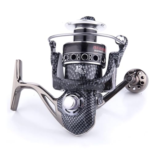 Moulinet de aluminium Toddmomy pour pêche en eau salée et douce avec roulements performants