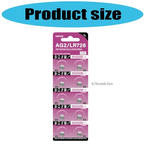 Ruiogoe Pack Of 10pcs/sheet LR726 Alkaline Button Batteries 1.5V Coin Cell Battery For Watches Calculators And Digital Cameras - Image 5