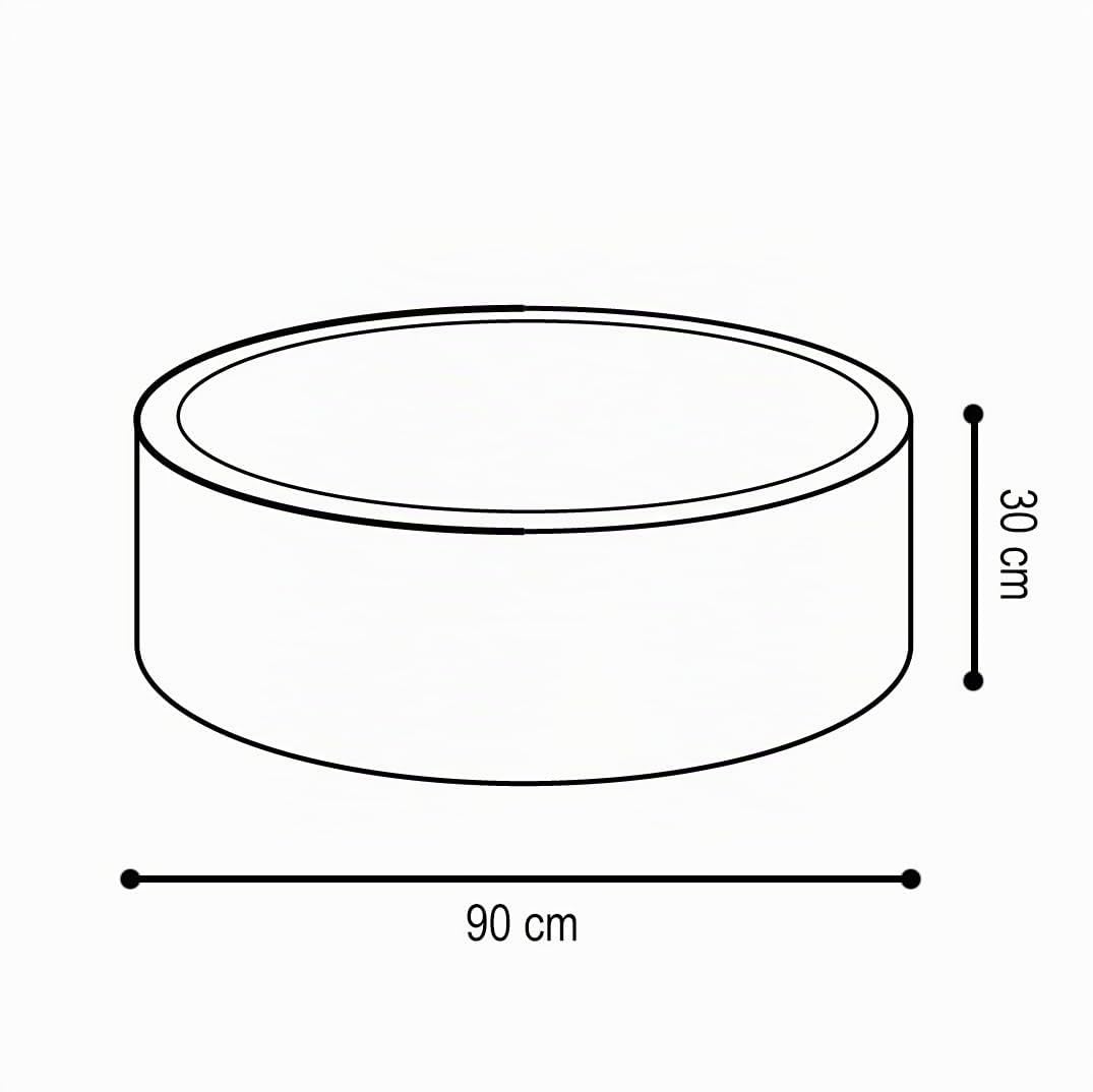 MISIOO Piscina de bolas con relleno de espuma – 90 x 30 cm – 200 bolas de para niños – Juguete suave y seguro – lavable