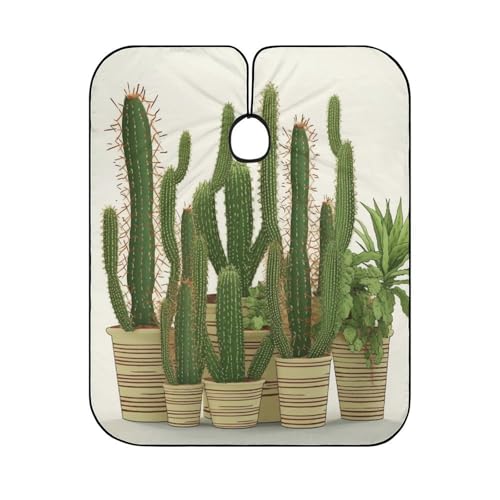 Capa para Corte de Cabello Cactus Tropical 170x144 cm miniatura 6