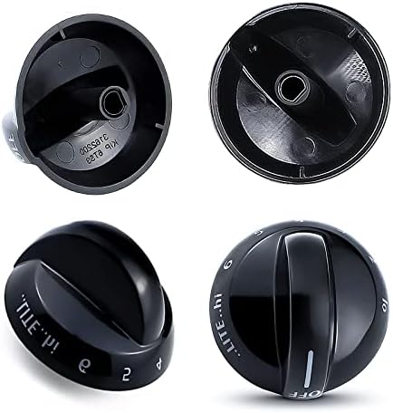 316220009 Range Burner Knob for Frigidaire Knobs AP4322122 PS1991531（4 Pack）