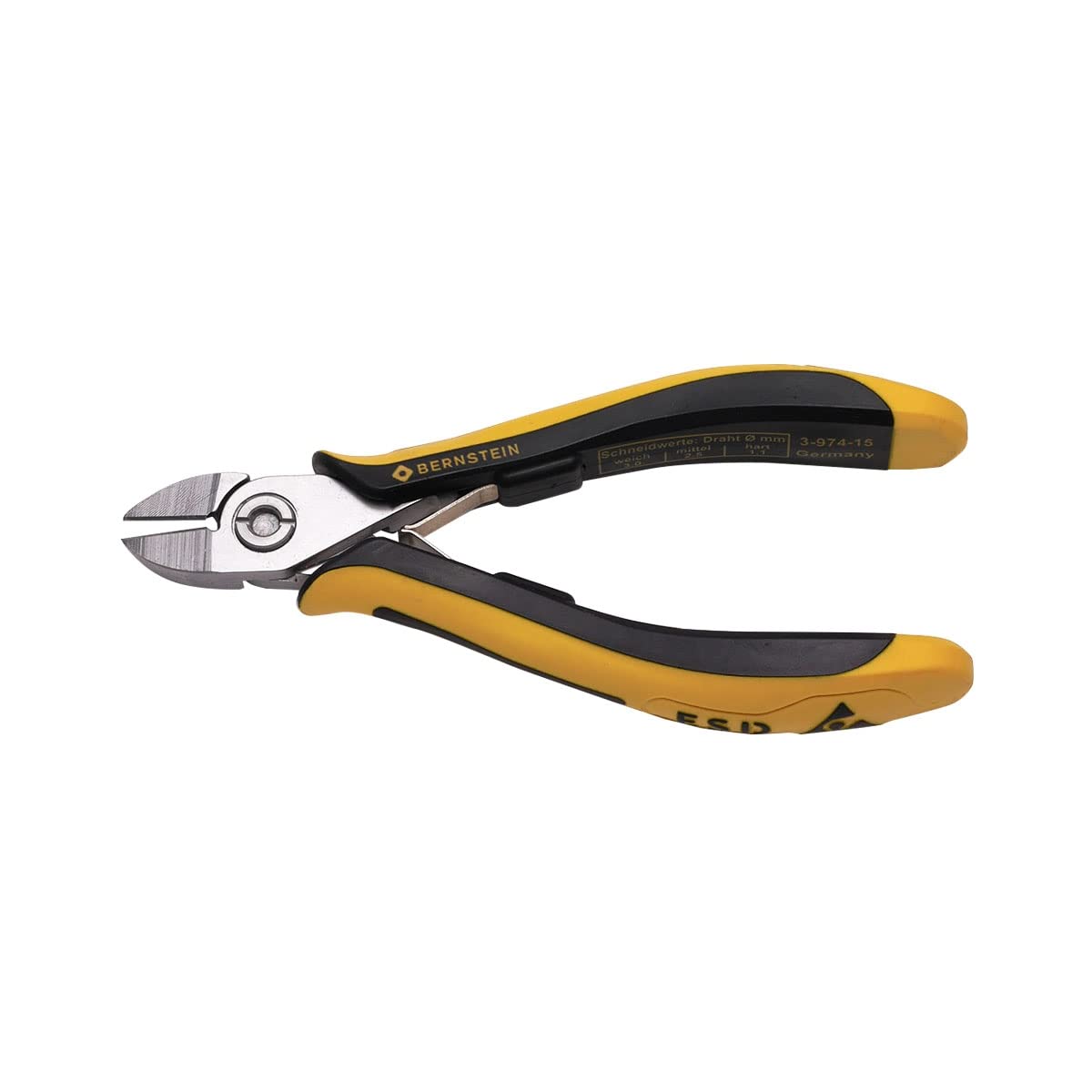 Narzędzia bursztynowe 3-974-15 obcinaczki boczne TECHNICline 130 mm z zaokrągloną główką obcęgową, odciągające