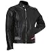 Diamond Plate Rock Design Genuine Buffalo Leather Motorcycle Jacket (Large)