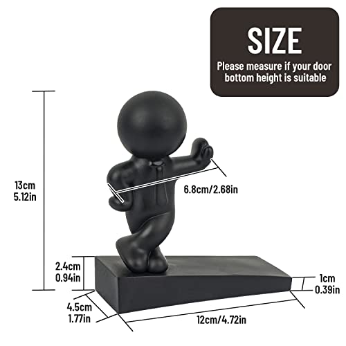 Cute Door Stop, Decorative New Designed Buddy Door Stopper, Effective To Hold Your Door Open, Black (1 Pcs) #TOP5
