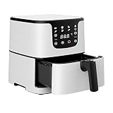 XDSRFVW 5.5L Multifunction Air Fryer Chicken Oil Free Pizza Cooker Smart Touch LCD Electric Deep Airfryer