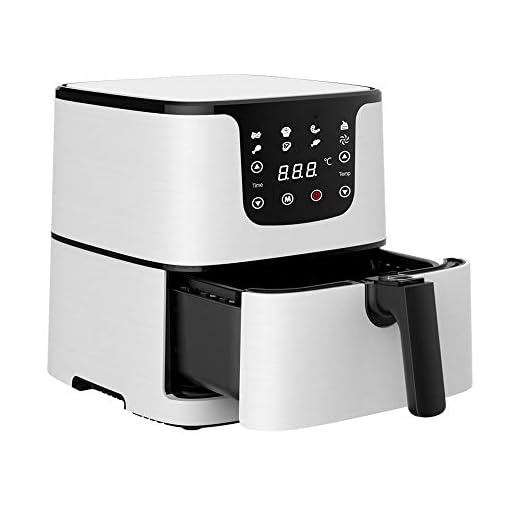 DHTDVD 5.5L Multifunction Air Fryer Chicken Oil Free Air Fryer Fryer Pizza Cooker Smart Touch LCD Electric Deep Airfryer