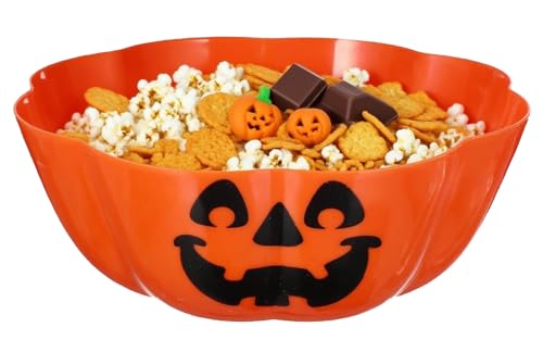 Hoceium Halloween Süßigkeiten Schale Deko Extragroß 29CM Halloween Shüssel Süßigkeiten Schale Korb Halter Groß Kürbis Schüssel Trick Oder Treat Candy Bowl Snackschalen Für Büro Zu Hause Klassenzimmer