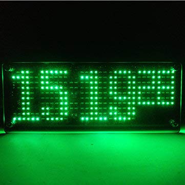 Boubou Green Smd Led Dot Matrix Digital Clock Production Kit Electronic Diy Clock Kit Electronic Production Parts
