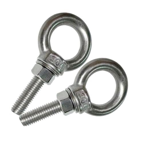 Boulons à œil M10 haut de gamme avec anneaux de levage 3,8 cm et quincaillerie complète