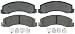 Raybestos PGD1414C Professional Grade Ceramic Disc Brake Pad Set