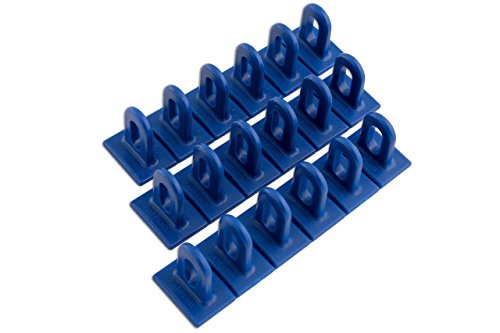 Power-TEC 92347 Blue Multipads de ponçage précis en pack de 3