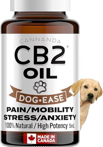 CB2 Oil for Dogs - Ultra Concentrated CB2 for Pain & Anxiety. Advanced Hip and Joint Medicine. Relief from: Pain/Arthritis/Inflammation/Separation Anxiety/Stress/Aggression. Made in Canada