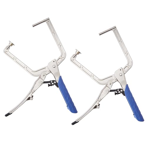 Dragonite Right Angle Clamp 11 inch Pocket Hole Clamp Set Quick Release 90 Degree Corner Clamps for Woodworking and Pocket Hole Joinery 2pcs