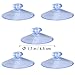 Double Sided Suction Cups:OUNONA 50 Pieces Clear Suction Cups PVC Plastic Suction Cup without Hooks (45mm)